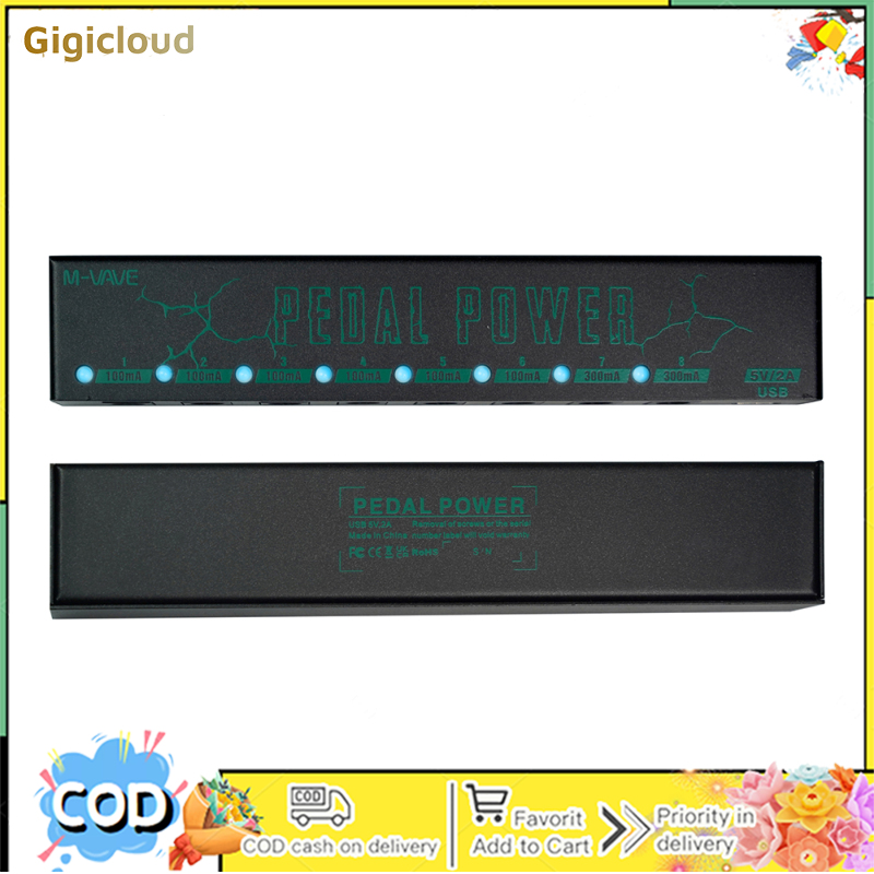 Guitar Effect Pedals Single-block Effector 8-channel Independent Noise Reduction Isolated Power Supply Box