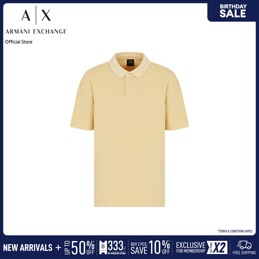 Armani Exchange Polo Men XM000509-AF13055-U2124 Yellow ราคา 4,790 บาท*ส่งฟรี