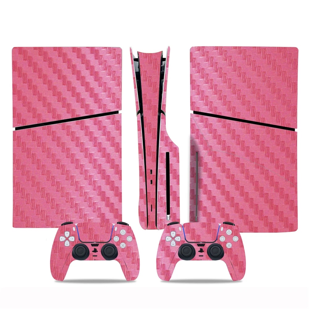 【New arrival】 Multi Colors For Ps5 Console Disk Edition Carbon Fiber Skin Cover Sticker Host Center Decals Game Console Accessories