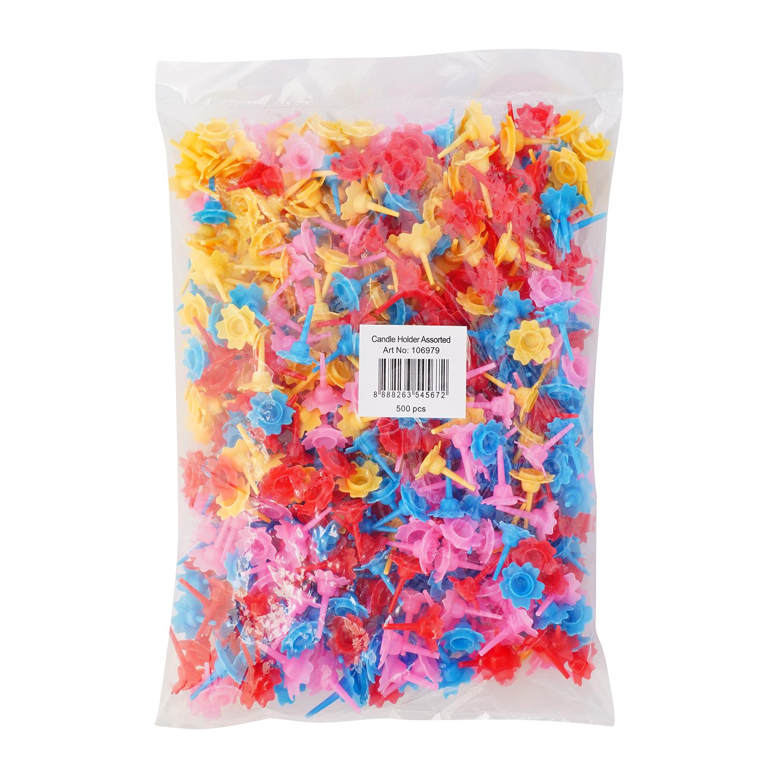 RedMan Candle Holder Asst Colour 500Pc