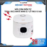 Nồi cơm điện tử Tefal Rice Mate Mini 0.7L RK515168 - Công nghệ AI tự động điều chỉnh thời gian, nhiệt độ phù hợp với từng loại gạo - Hàng chính hãng, bảo hành 24 Tháng - Hỏa tốc 2H HCM