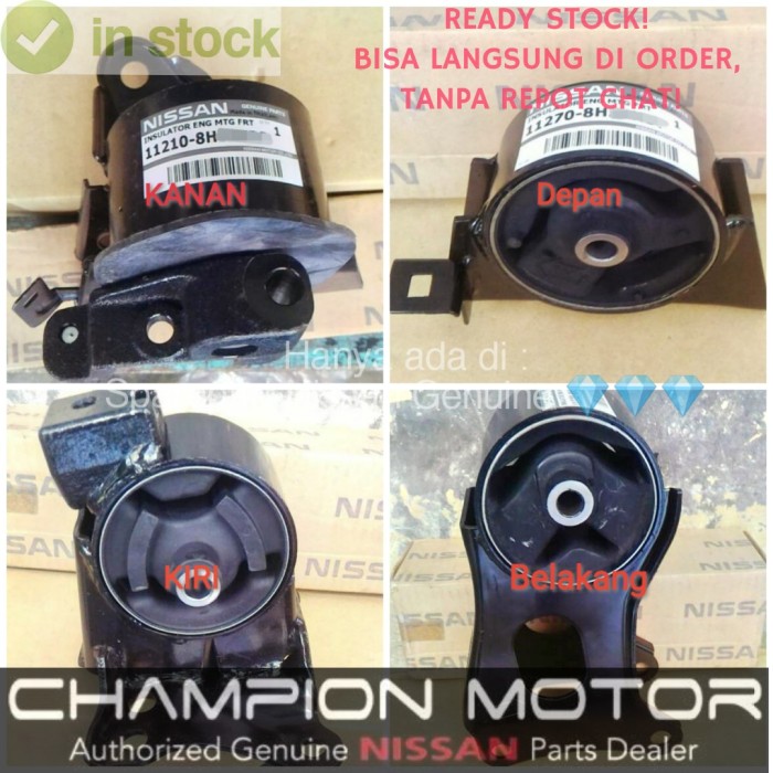 PROMO- ENGINE MOUNTING SET XTRAIL T30 2.5 AT 2003-2008 OEM NISSAN PNP BARU -D&L SHOP7 Harga  1,475,000 Ringgit*Penghantaran Percuma