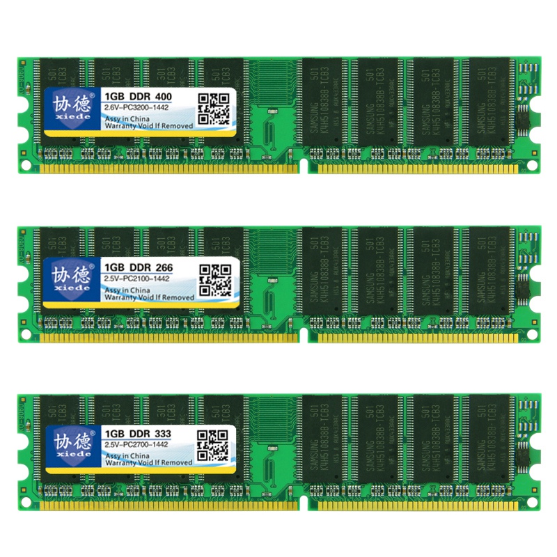 VVA MALL-Xiede Desktop Pc Memory Ram Module Ddr 1Gb Ddr1 184Pin Dimm