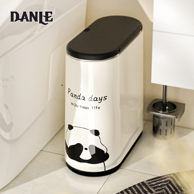 Large household garbage bin, bathroom, kitchen, living room, toilet with lid, press type garbage bin ราคา 477 บาท*ส่งฟรี