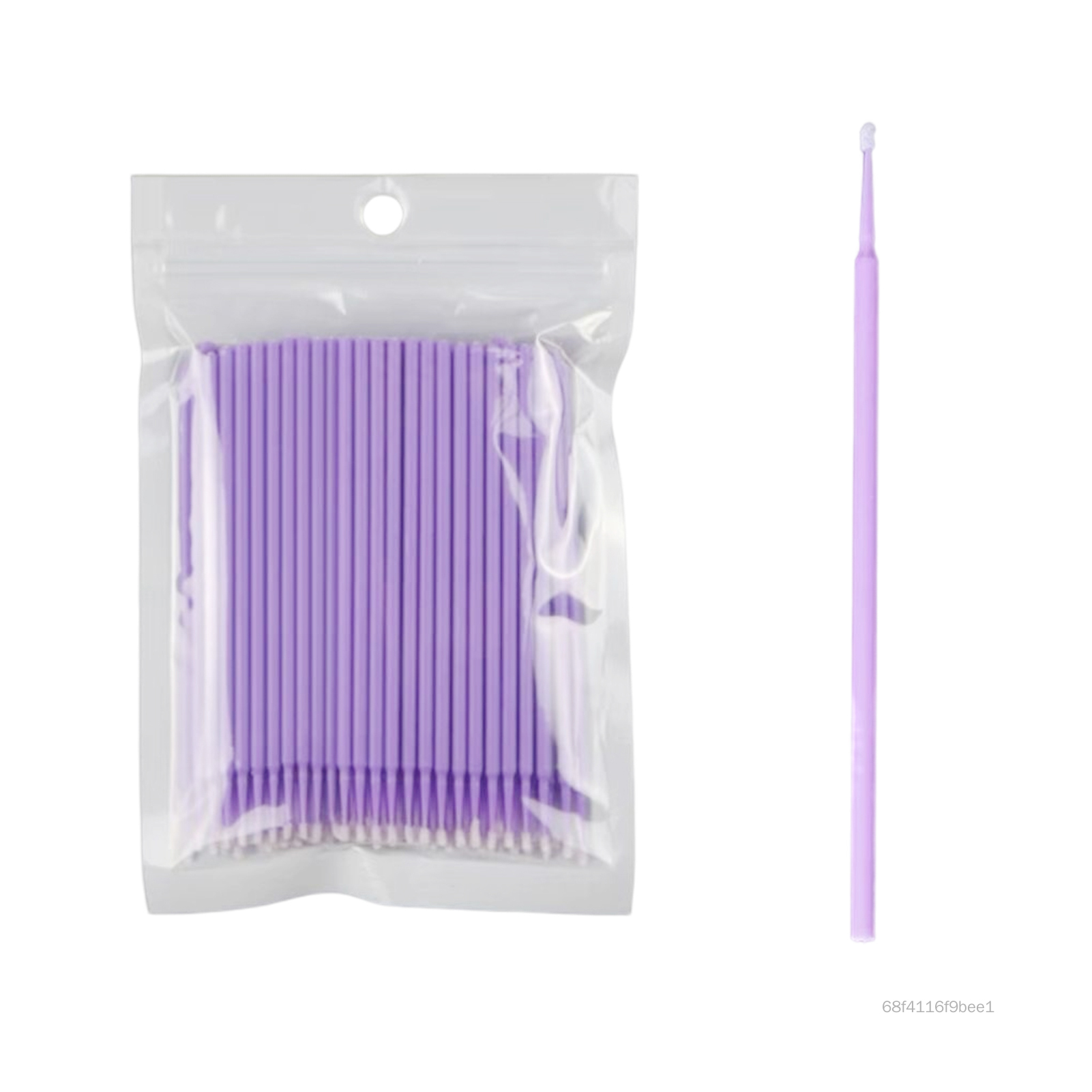 100 cái / túi Lông mi dùng một lần Micro Brush Hình xăm lông mày Bông tăm bông Lông mi cá nhân Loại bỏ tăm bông Bàn chải vi mô để mở rộng lông mi DHTY-VN - 2