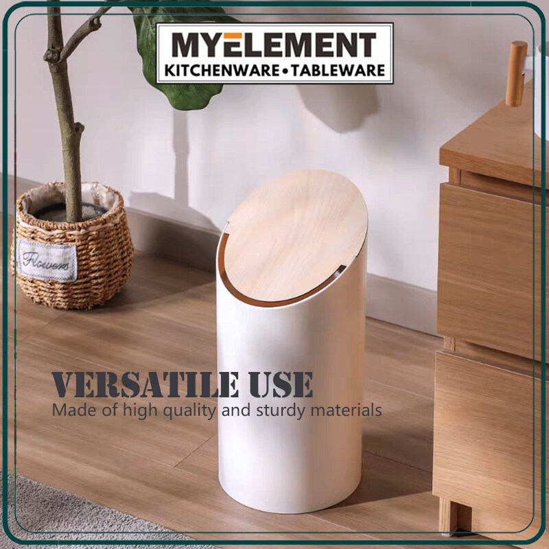 Myelement Home Trash Can Countertop Trash Can With Lid For Desk Plastic For Office And Coffee Bar Harga  40 Ringgit*Penghantaran Percuma