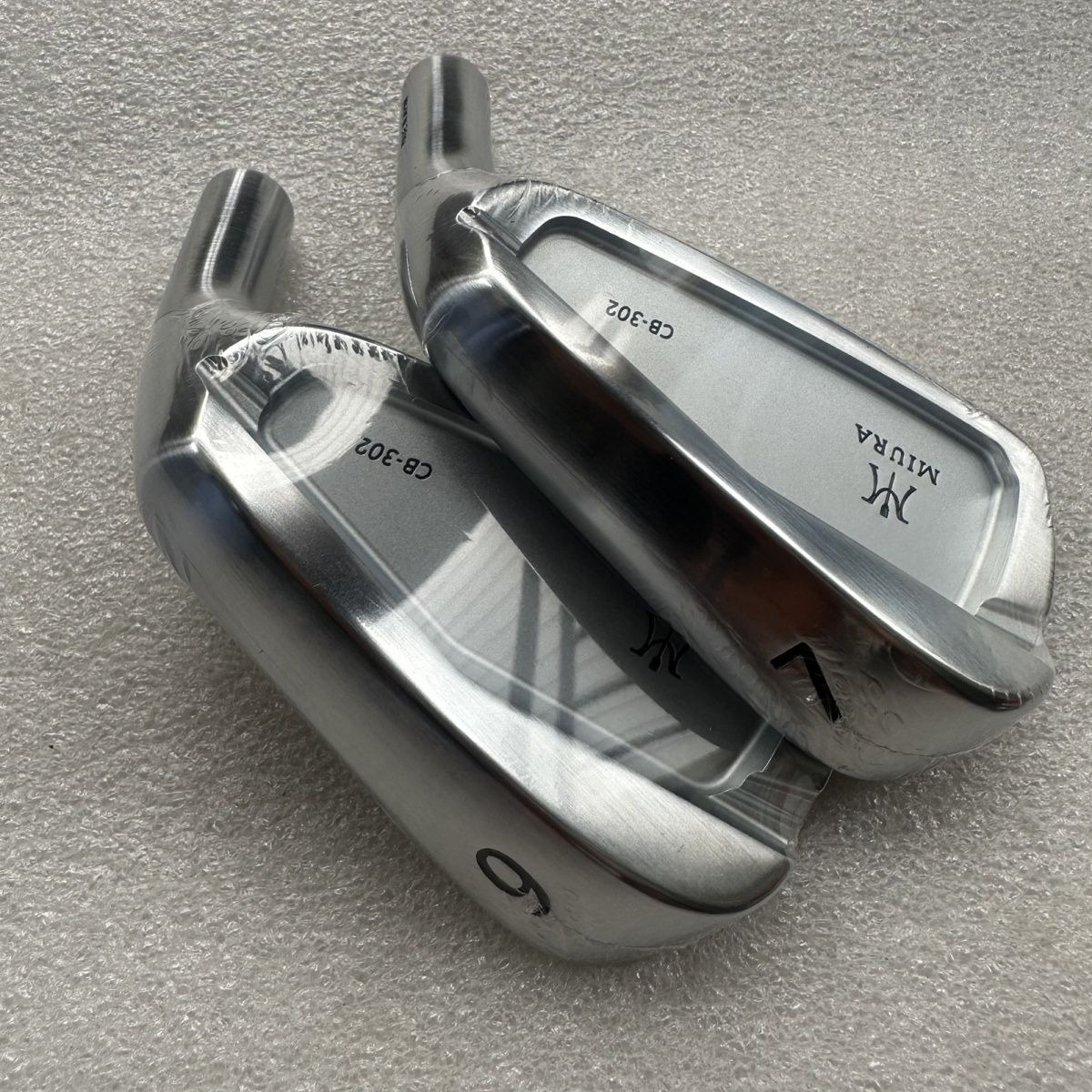 Fers à repasser Miura CB-302, clubs de golf en fer doux, fer forgé, tête seule (4-9P, 7 pièces), fers à repasser à profil Cavityback pour hommes