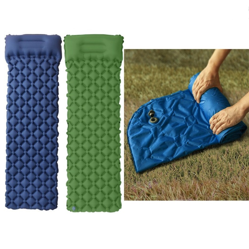 Camping Mat Inflatable Sleeping Pad Moistureproof Air Mattress Cushion