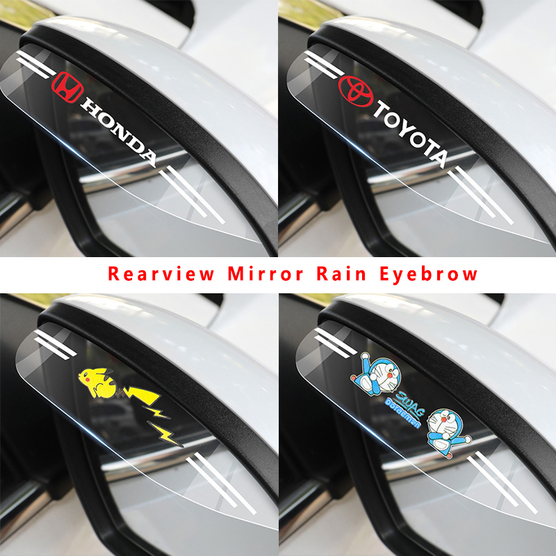 มิตซูบิชิ ฮอนด้า โตโยต้า ฟอร์ด เอ็มจี ฮุนได KIA MAZDA เชฟโรเลต นิสสัน ซูซูกิ ซูบารุ เปอโยต์ VINFAST GM กระจกมองข้าง คิ้วฝน กระจกมองข้าง กันฝน หิมะ 2 ชิ้น ราคา 91 บาท*ส่งฟรี