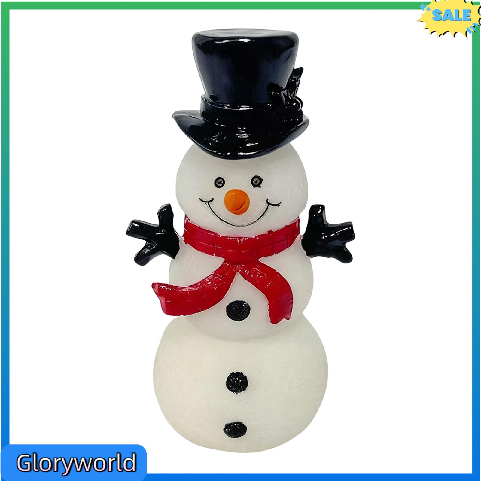 Gloryworld bền Snowman đèn ban đêm phát sáng dịu đèn ban đêm màu đèn LED thay đổi Snowman đèn ban đêm USB trang trí giáng sinh phát sáng dịu ing ánh sáng cho không khí lễ hội người mua yêu thích của