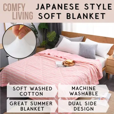 [In-Stock] Japanese Style Soft Blanket Multiple Designs