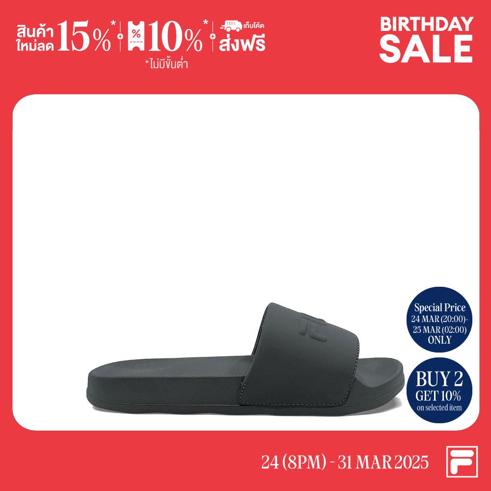 FILA SLIDES STONE WAY Product Code : SDS250203M - BLACK ราคา 690 บาท*ส่งฟรี