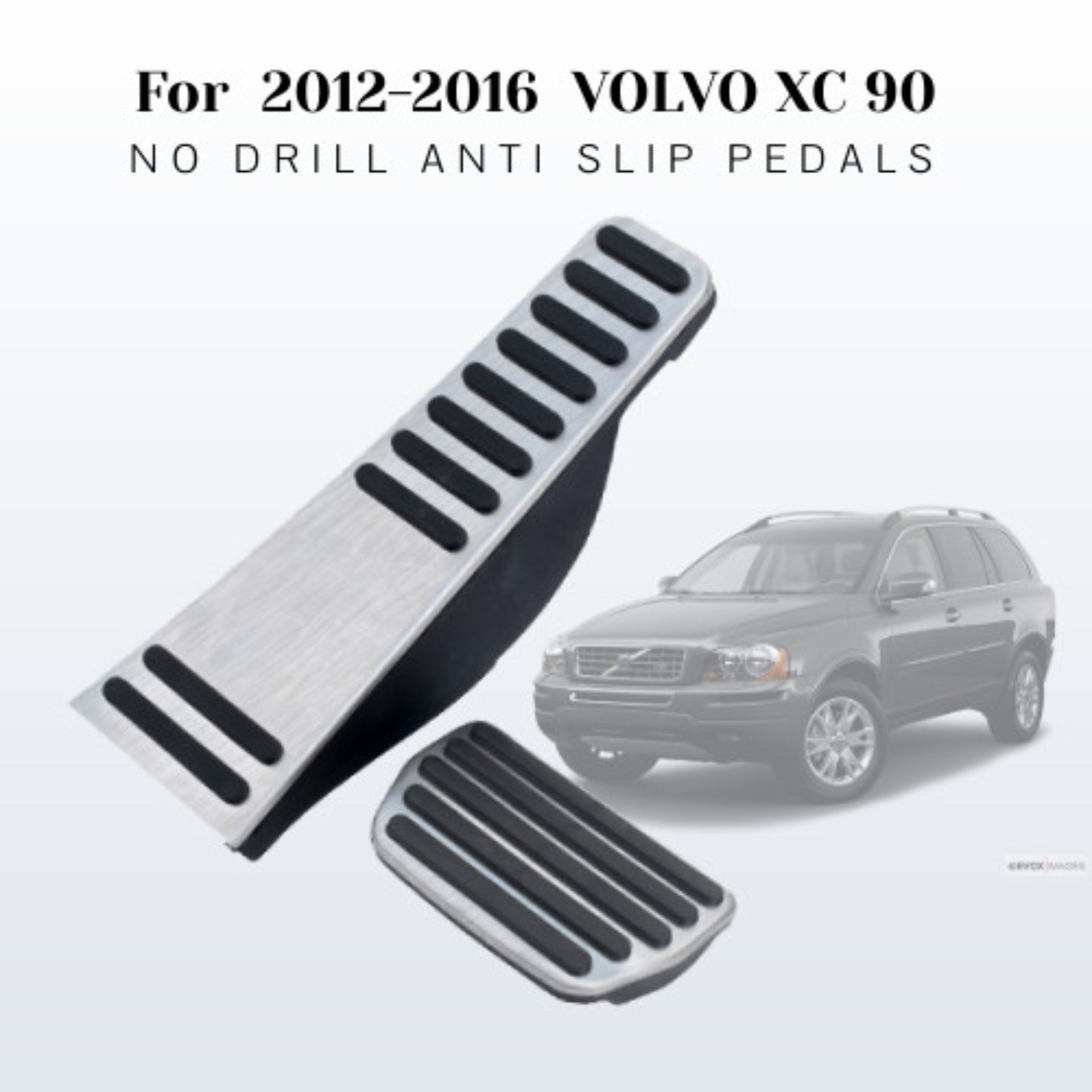 For XC60 2018 Car Replacement pedal Rest Pedal Brake And Gas Pedal Covers Accessories Pedals Set Non-Slip AT 2Pcs