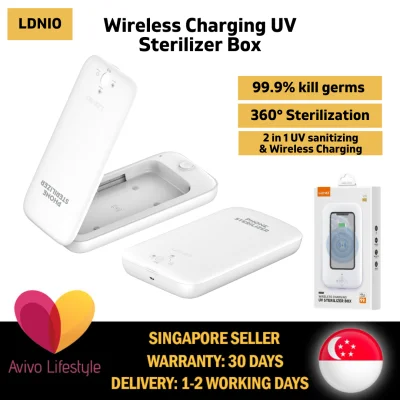 Avivo【Ready Stock】LDNIO Wireless Charging UV Sterilizer Box | Sanitizer Disinfection Box
