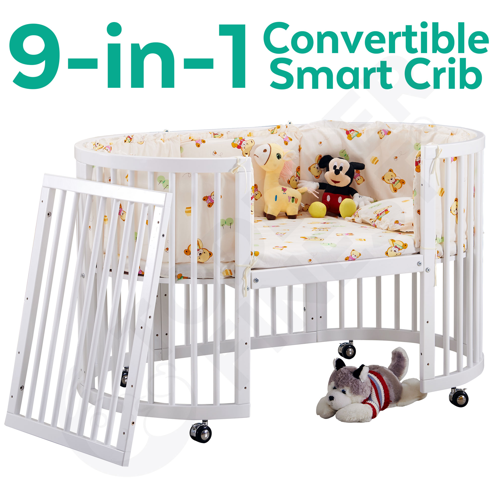 oval crib bedding