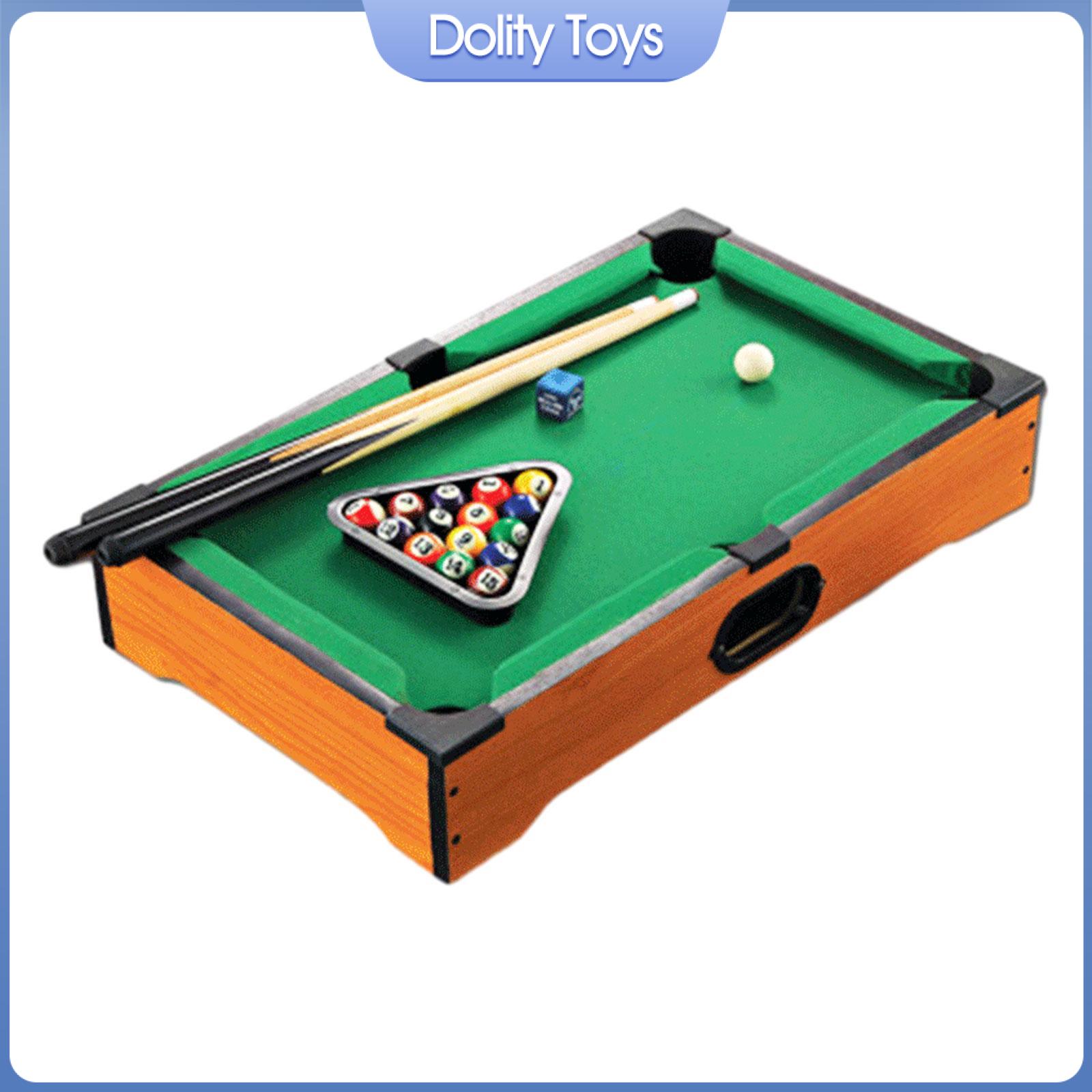 Dolity Mini bàn bi-da Xách Tay Dễ Dàng Để Cài Đặt Playset Bóng Snooker Bida Playset Cho Máy Tính Để Bàn Văn Phòng Phòng Phòng Khách Nhà Chơi Đảng
