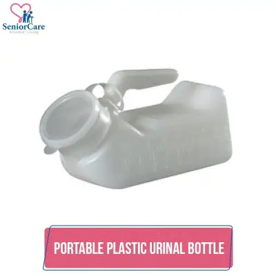 Portable Plastic Urinal Jug Bottle Container - Urine Bag Bed Pan Pee Pot Travel John Jane Bedpan