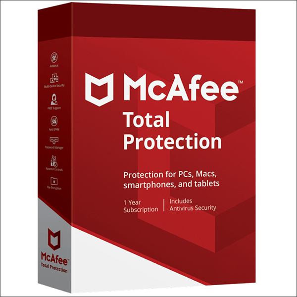 Bảng giá Phần mềm McAfee Total Protection 1PC/1 năm Phong Vũ