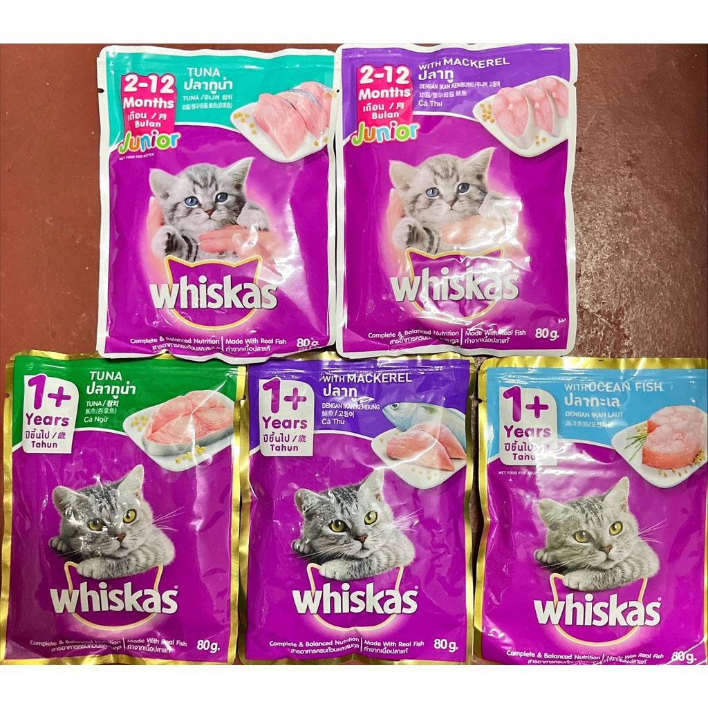 Whiskas Pouch Wet Cat Food 80g