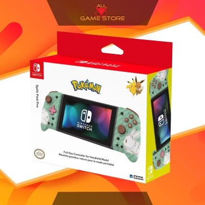 HORI Nintendo Switch Split Pad Pro Pikachu & Eevee Edition Stripe-Green (NSW-296U)