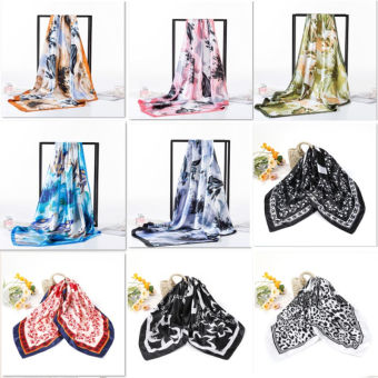 50 mẫu khăn lụa bandana quấn áo - Khăn turban đội đầu 90x90cm