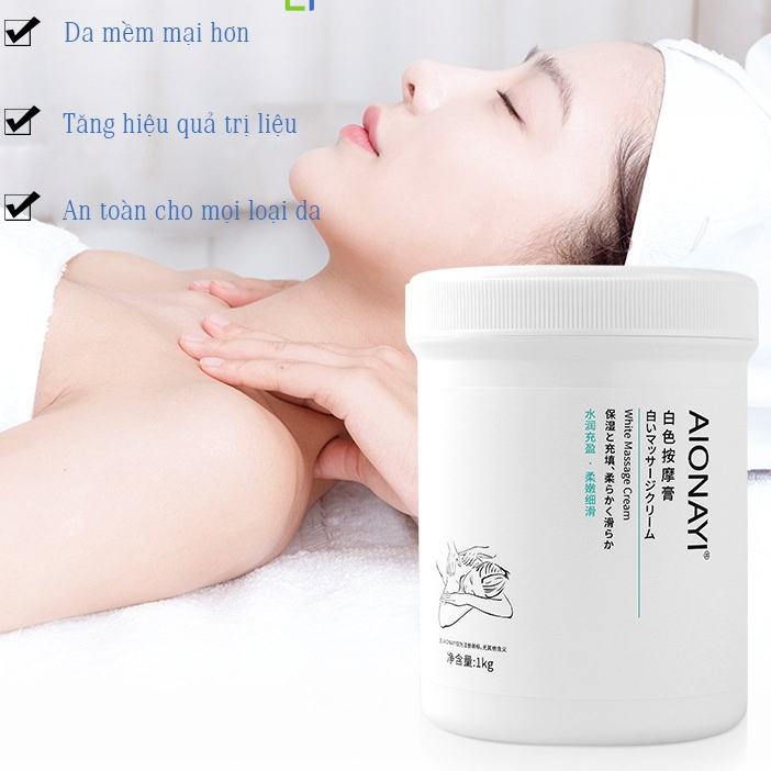 Annhien spa]kem máy dds aionayi kem chạy máy điện sinh học, massage toàn thân, khai thông kinh lạc 1kg