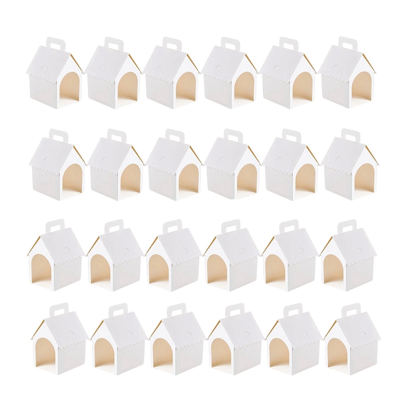 【Latest model】 Folding Dog House Shaped Treat Gift Boxes 24 Pcs Dog Party Favors Boxes with Holes Handles for Christmas Puppy ราคา 681 บาท*ส่งฟรี