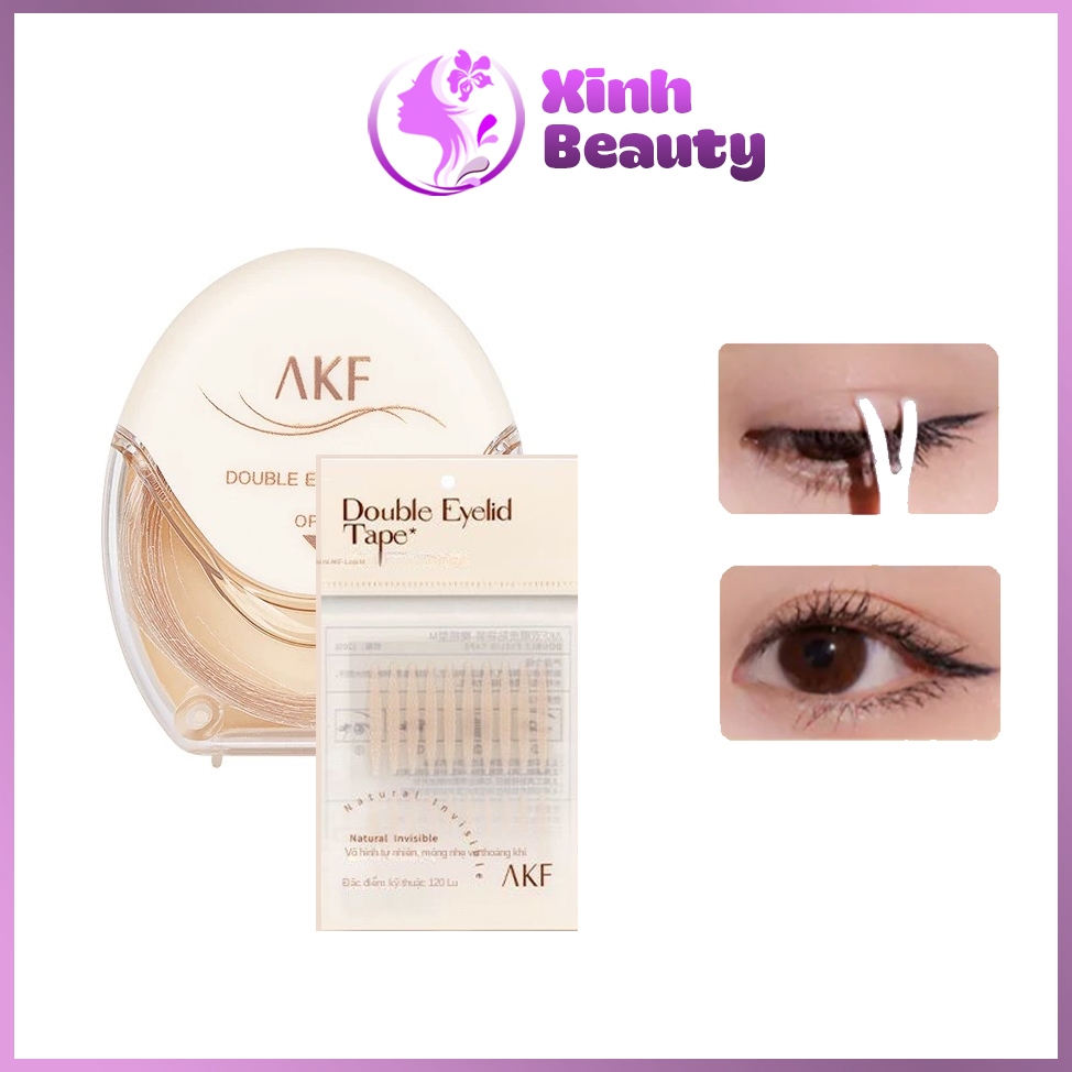Kích Mí Vô Hình AKF 120 Miếng – Dán Kích Mí Tự Nhiên Không Lộ, Tạo Mắt 2 Mí Rõ Ràng
