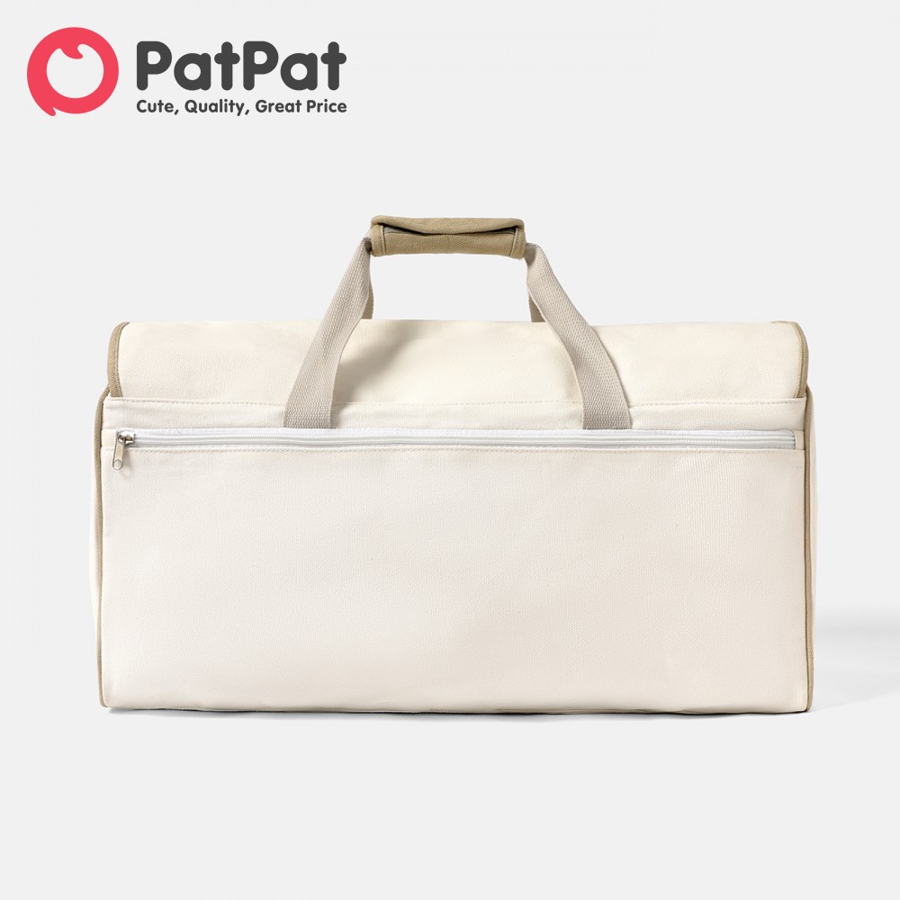 PatPat Mummy Bag 100% Cotton Extra Large Capacity Diaper Bag Backpack for Travel ราคา 1,003 บาท*ส่งฟรี
