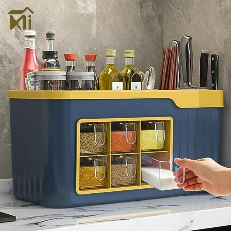 Hộp đựng gia vị/ muối / gia vị dụng cụ nhà bếp đa năng tiện dụng