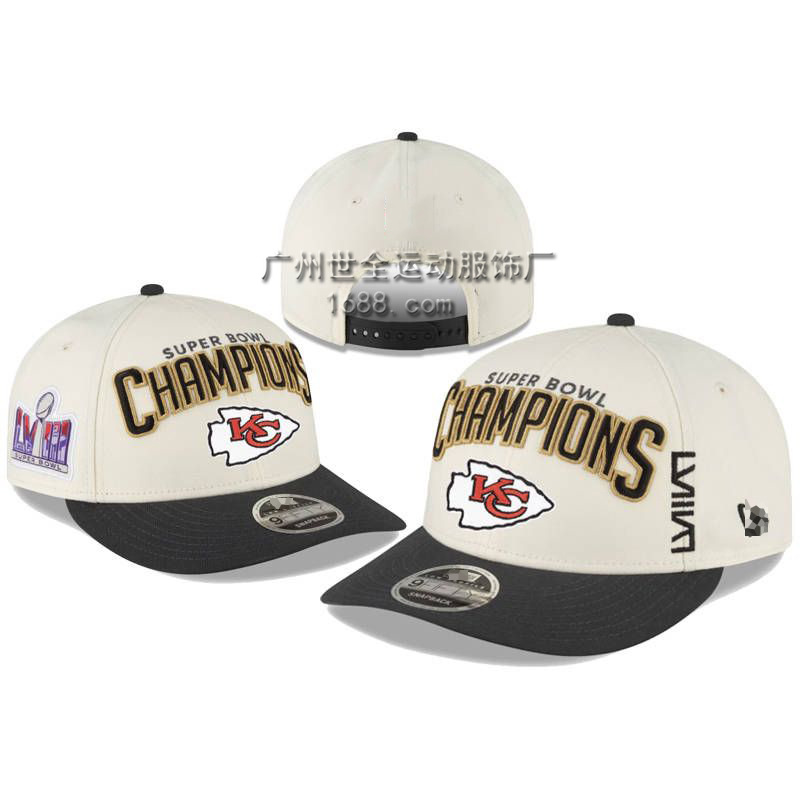 Chiefs Football Cap Super Bowl Baseball Cap Embroidered Flat Brim Cap 49ers Net Cap Breathable Hat D