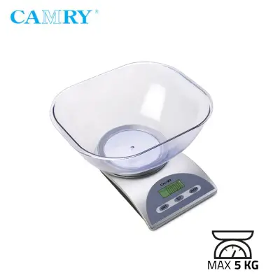 Camry Digital Kitchen Scale 5kg + Bowl