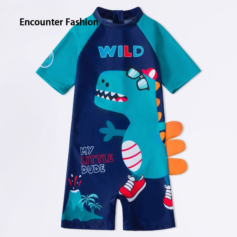 Planet short sleeved swimsuit, quick drying and breathable, cute boy design ราคา 219 บาท*ส่งฟรี