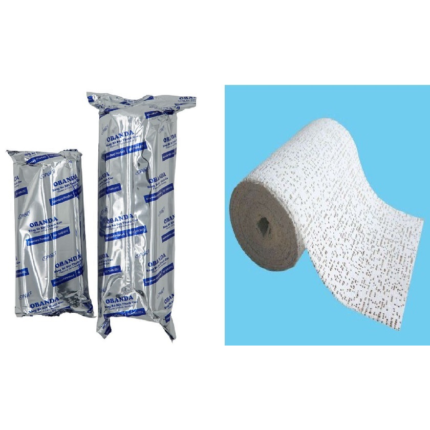 Bó bột thạch cao obanda orbe 10cm 15cm bột thạch cao y tế chất lượng cao
