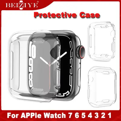 Watch Case compatible with Apple Watch 7 SE 41MM 45MM Screen Protective Case 40MM 44MM 38mm 42mm Shatter-Resistant Shell Frame compatible with apple watch Series 7 6 5 4 3 2 SE Protector Cover acceccories