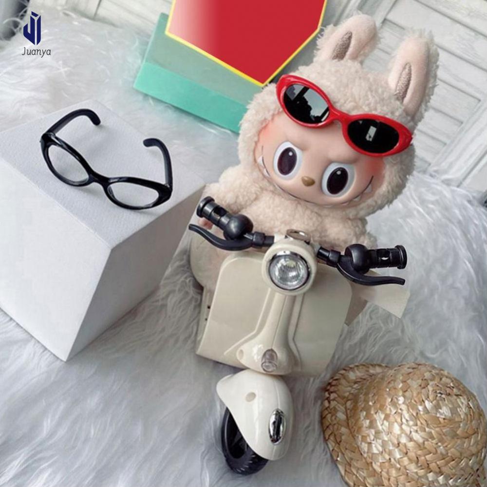Juanya [không kèm búp bê] cho labubu kính 6.5cm dễ thương nhựa kính cho 17cm labubu 10cm bông búp bê 13cm Joker Búp bê gấu đồ chơi phụ kiện kính
