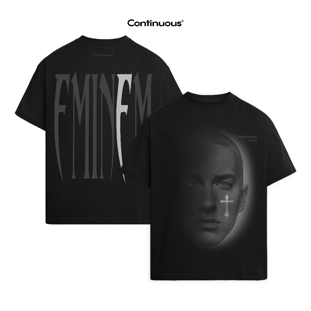 (COD) Áo thun Continuous - CTNS - EMINEM 2/ Black Áo thun