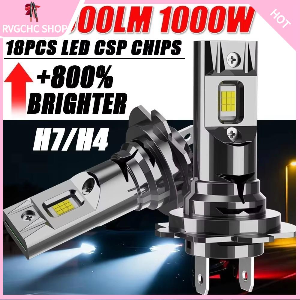 RVGCHC SHOP Ô tô không dây Đèn pha LED cho ô tô Điện áp rộng Đa chức năng Đèn ô tô công suất cao Quà tặng H7/H4. Đèn xe siêu sáng