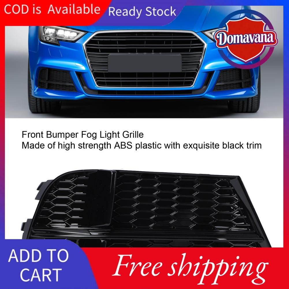 Domavana Lưới tản nhiệt đèn sương mù cản trước màu đen cho 8V Sedan Sportback Convertible 2016-2020 (Phải 8V3807682AB) Giá 614,000 Đồng*Miễn phí vận chuyển