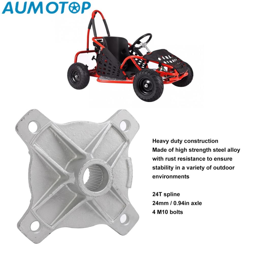 AUMOTOP Trục sau Hub 4 Stud Trục sau Bánh xe trung tâm Phía sau trái phải Lắp đặt an toàn cho 125cc 150cc 200cc Quad Bike ATV Go Kart