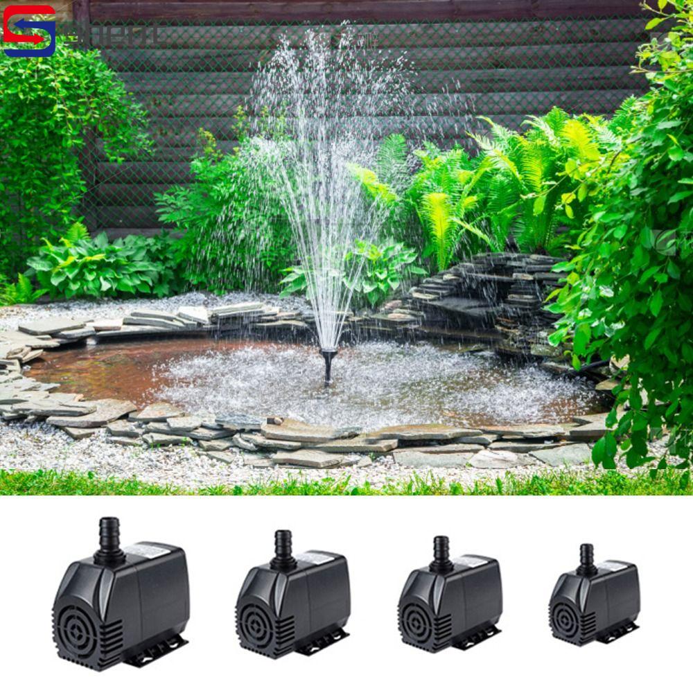 SHENT Siêu yên tĩnh Máy bơm nước chìm Đen Chìm Bơm đài phun nước 220V Có thể điều chỉnh Đài phun nước ao hồ Bể cá ao cá
