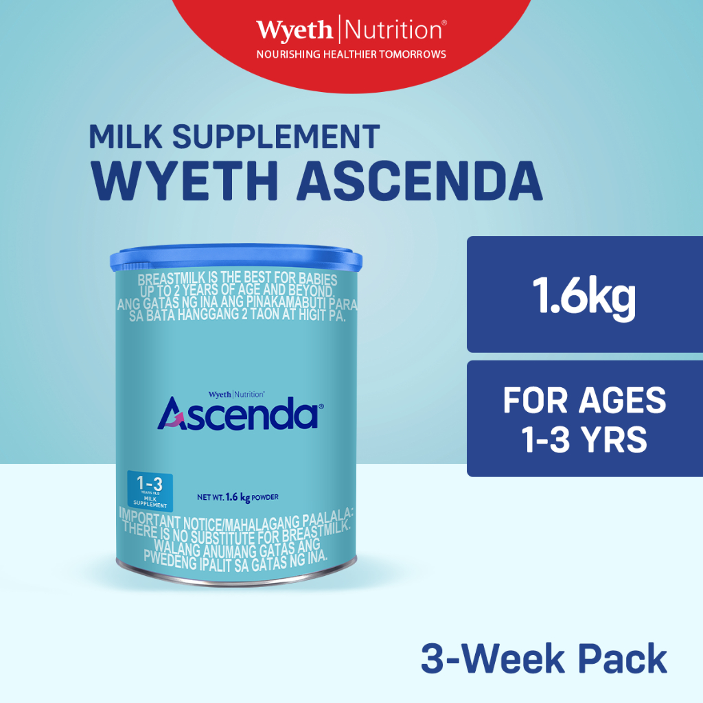 Wyeth Nutrition® ASCENDA® 3 Milk Drink for Toddlers 1 to 3 years old 1.6kg