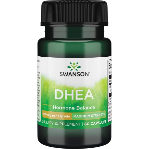 Swanson DHEA 100mg Maximum Strength - Viên uống hỗ trợ sinh lý, cân bằng nội tiết tố 60 viên nhập khẩu