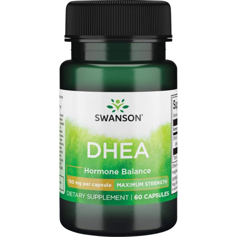 Swanson DHEA 100mg Maximum Strength - Viên uống hỗ trợ sinh lý, cân bằng nội tiết tố 60 viên