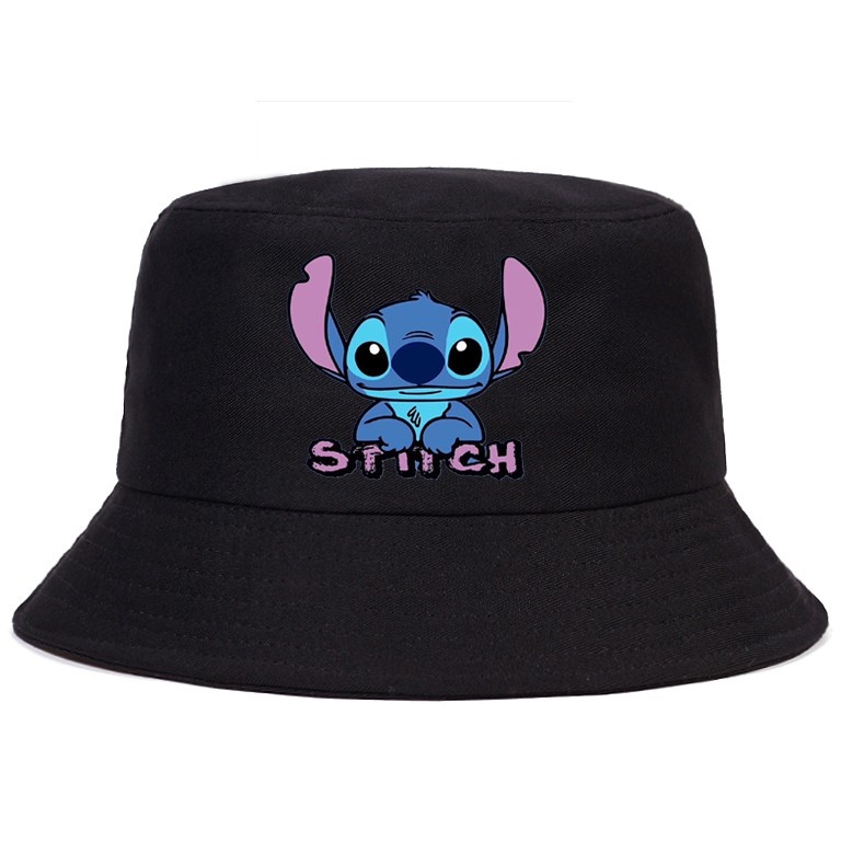 Anime Lilo & Stitch Mũ tai bèo xu hướng dễ thương Stitch Hat Cho Nam Giới Mũ ngư dân phong cách thời trang Mũ đi biển Cho Phụ Nữ