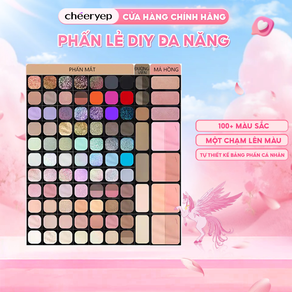 [CHÉERYEP OFFICIAL] Mua 4 Món Chỉ 299K Phấn Mắt Lẻ Tự Thiết Kế Bảng Phấn Cá Nhân Lên Màu Chuẩn