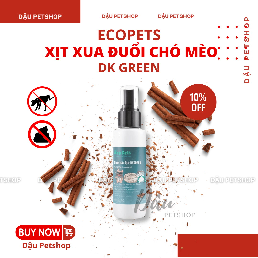 Chai xịt tinh dầu ECOPETS 100ml - Xua đuổi chó mèo cắn phá, đi vệ sinh sai chỗ