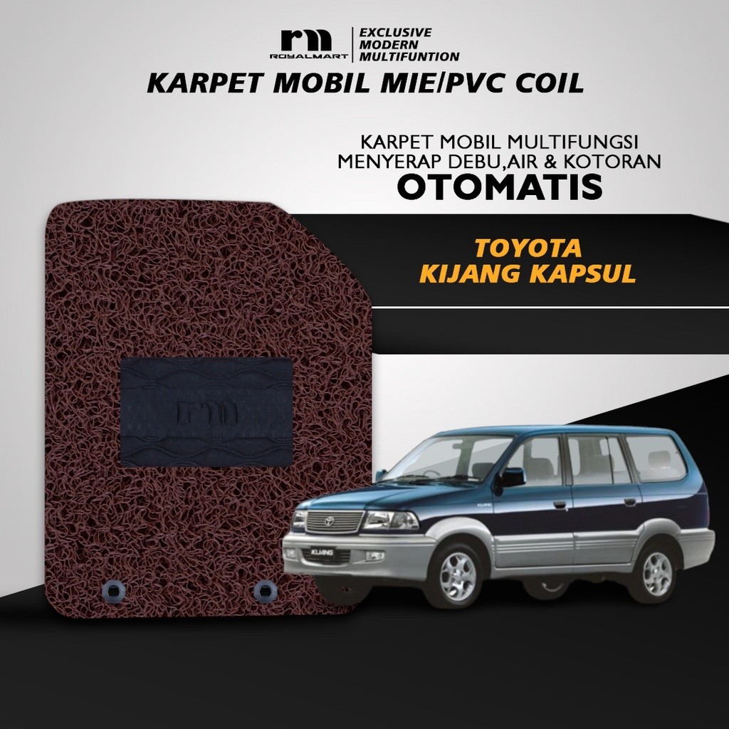 Royal Mart Karpet Mobil TOYOTA KIJANG KAPSUL Non Bagasi 1 Warna/Carpet Mie Bihun Premium Keset PVC Anti Slip Aksesoris Interior Mobil Giá 586,358 Đồng*Miễn phí vận chuyển