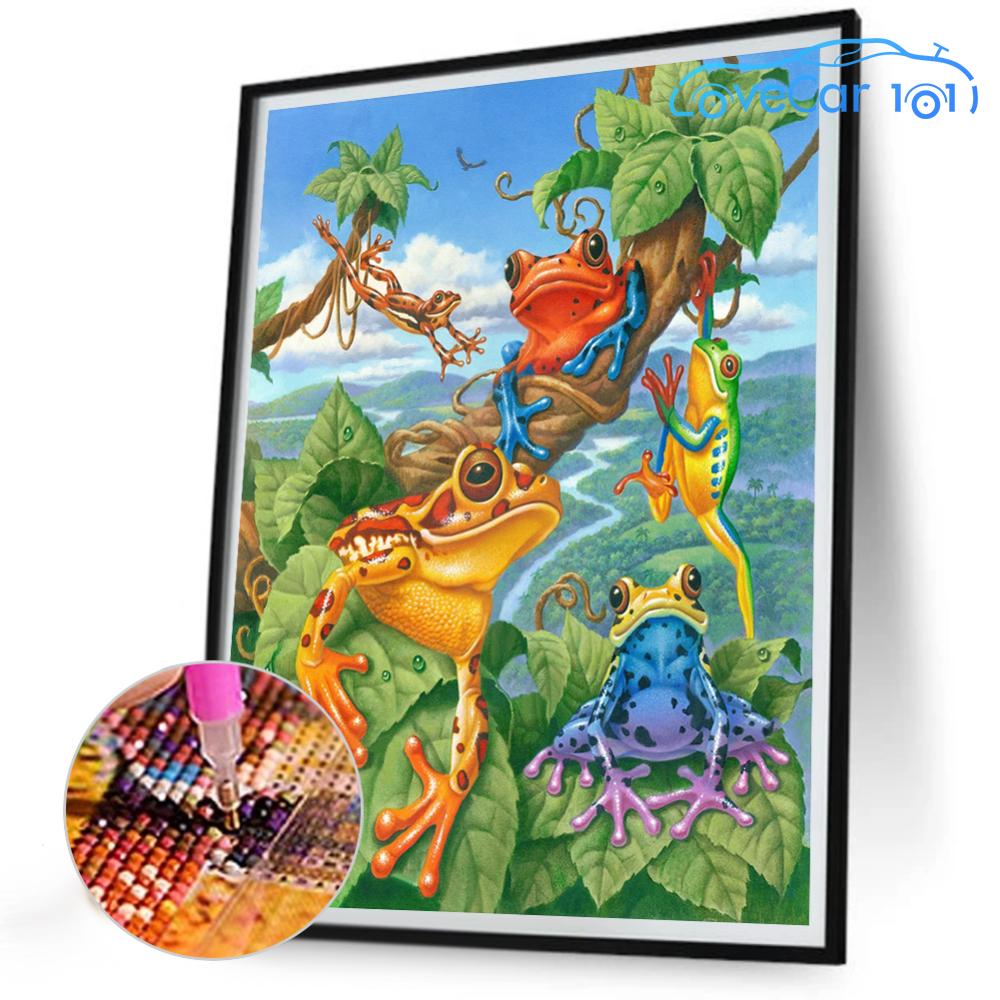 5D DIY Full Round Drill Diamond Painting Animal Kit Home Decoration Art Craft ราคา 73 บาท*ส่งฟรี