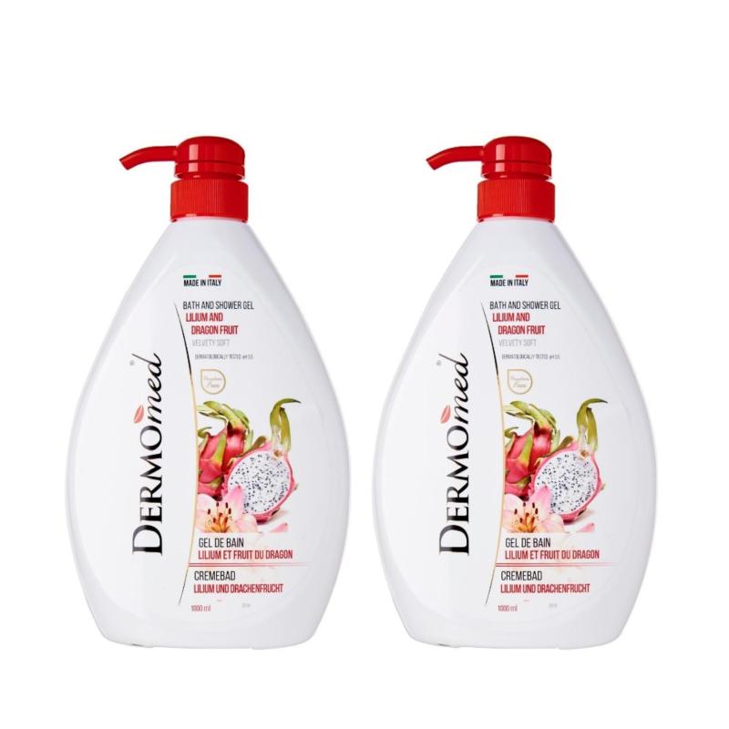 Buy DERMOMED BATH & SHOWER GEL LILIUM & DRAGON FRUIT 1000ML x 2 QTY Singapore